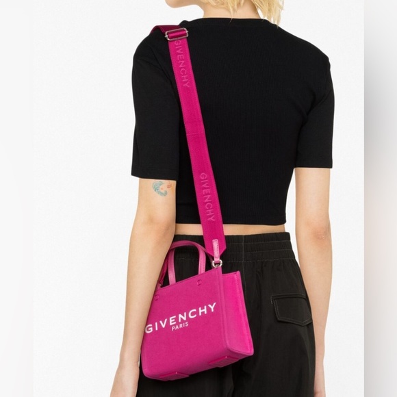 Givenchy G-Tote Mini Canvas Shopping Bag - Picture 3 of 14